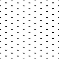 Square seamless background pattern from geometric shapes. The pattern is evenly filled with black money bundle symbols. Vector illustration on white background
