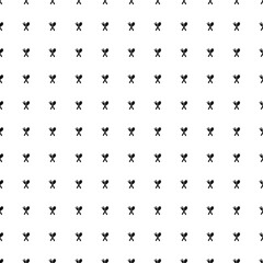 Square seamless background pattern from black dinner time symbols. The pattern is evenly filled. Vector illustration on white background