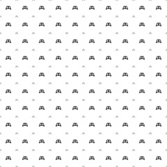 Fototapeta na wymiar Square seamless background pattern from geometric shapes are different sizes and opacity. The pattern is evenly filled with black lesbian symbols. Vector illustration on white background