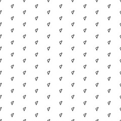 Square seamless background pattern from geometric shapes. The pattern is evenly filled with black bigender symbols. Vector illustration on white background