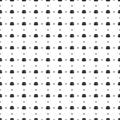 Square seamless background pattern from geometric shapes are different sizes and opacity. The pattern is evenly filled with black hamburger symbols. Vector illustration on white background