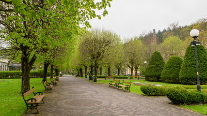 Chopin Sanatorium and health park in Duszniki Zdroj, Silesia.