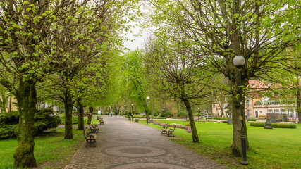 Chopin Sanatorium and health park in Duszniki Zdroj, Silesia.