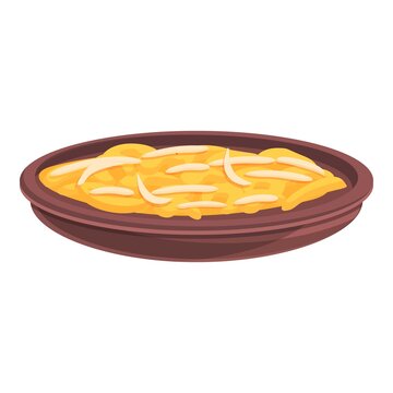 Korean salad icon. Cartoon of Korean salad vector icon for web design isolated on white background
