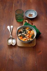 Bean stew with pearl barley and sweet potatoes (ph. Marianna Franchi)