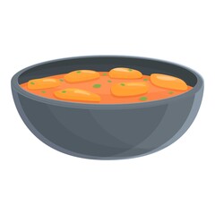 Oriental korean dish icon. Cartoon of Oriental korean dish vector icon for web design isolated on white background