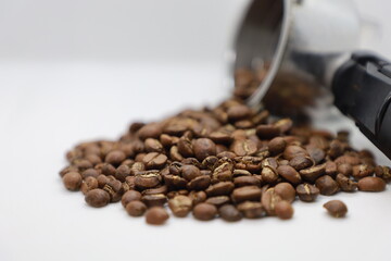 coffee on white screen for dicut or any things els