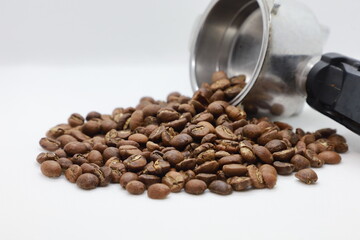 coffee on white screen for dicut or any things els