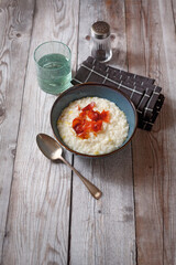 Risotto with fresh cheese leeks and speck (ph. Marianna Franchi)