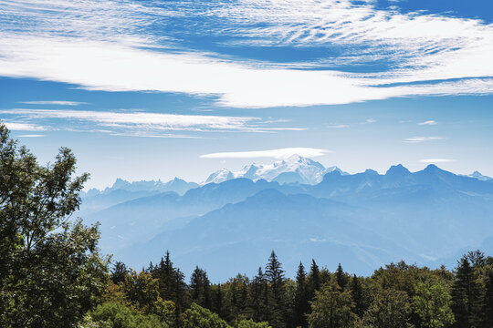 Mont-Blanc mountain in the French alps