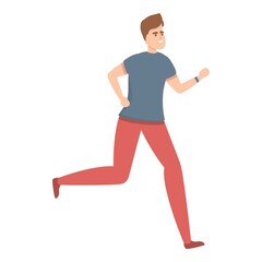 Fototapeta na wymiar Running tracker icon. Cartoon of Running tracker vector icon for web design isolated on white background