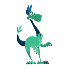 Dinosaur baby boy cute print. Sweet dino. Cool little dinosaur illustration for nursery t-shirt, kids apparel, invitation, simple scandinavian child design