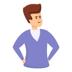 Adult narcissism icon. Cartoon of Adult narcissism vector icon for web design isolated on white background