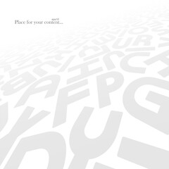 Abstract background with perspective. White and gray texture. Vector illustration