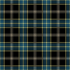 Blue and black plaid. Tartan pattern close-up for textile, paper and other prints.