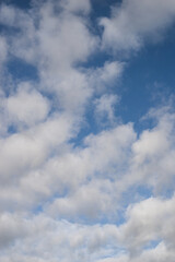 Closeup of beautiful cloudy sky background