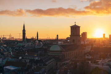 Copenhagen at sunset