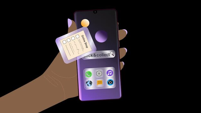 2D Animation zum einkaufen mit click und collect