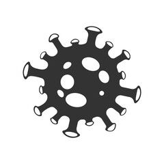 Coronavirus COVID 19 isolated on white. Illustration