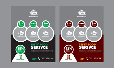 Fast food flyer template