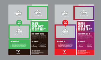  Fitness Gym Flyer Template 