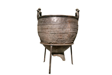 bronze cauldron of the Scythians, Tagar bronze culture, ancient finds, isolate