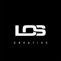 LOS Letter Initial Logo Design Template Vector Illustration
