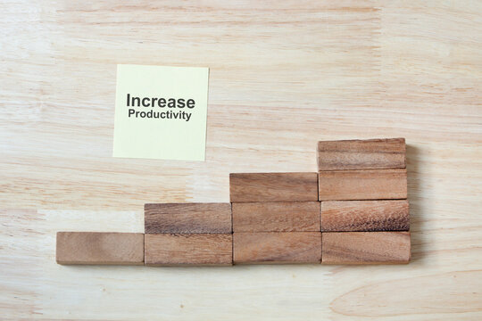 Increase Productivity Concept, resulting in efficient working