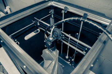 Automatic three dimensional 3d printer performs plastic.