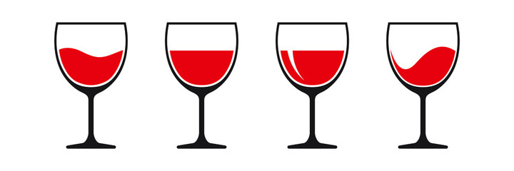 Red wine glass icon