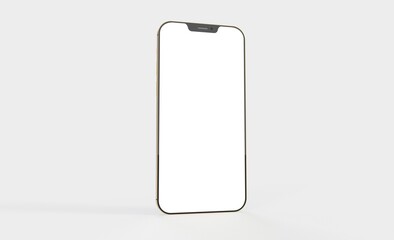 realistic smartphone template mockup for user experience presentation. Stylish concept design for websites, applications and landing pages. 3d