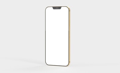 realistic smartphone template mockup for user experience presentation. Stylish concept design for websites, applications and landing pages. 3d