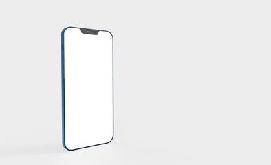 realistic smartphone template mockup for user experience presentation. Stylish concept design for websites, applications and landing pages. 3d