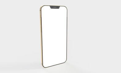 realistic smartphone template mockup for user experience presentation. Stylish concept design for websites, applications and landing pages.