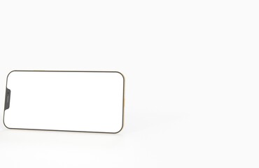 realistic smartphone template mockup for user experience presentation. Stylish concept design for websites, applications and landing pages. 3d