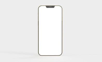realistic smartphone template mockup for user experience presentation. Stylish concept design for websites, applications and landing pages. 3d