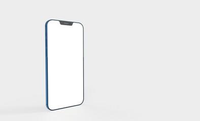 realistic smartphone template mockup for user experience presentation. Stylish concept design for websites, applications and landing pages. 3d