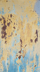 rust on a metal door formed by time