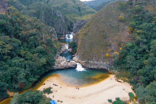 Dream waterfalls and tropical paradises. Serra da Canastra National Park, Brazil.