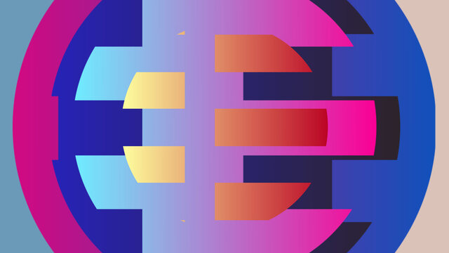 Colorful Gradient Shape Transition