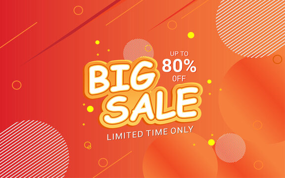 Flash sale discount banner promotion template