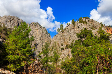 Fototapeta premium View of the Taurus mountains in Antalya province, Turkey