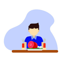eating icon daily routine object illustration vector graphic
