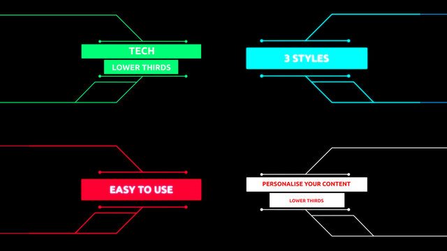Tech Lower Thirds