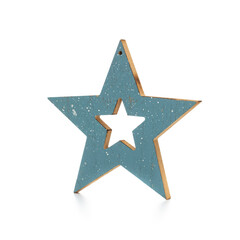 Obraz premium Christmas star isolated on a white background.