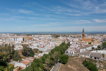 Naklejka premium vista del centro monumental del municipio de Carmona, Andalucía