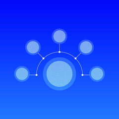 Glassmorphism style infographic elements