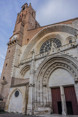 Toulouse Cathedral (Cathedrale Saint-Etienne de Toulouse, XIII - XVII century) - Roman Catholic church in city of Toulouse. France.