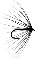 fly baitfish silhouette - fishing lure