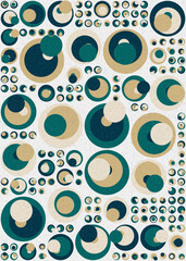 Abstract Geometric Pattern generative computational art illustration